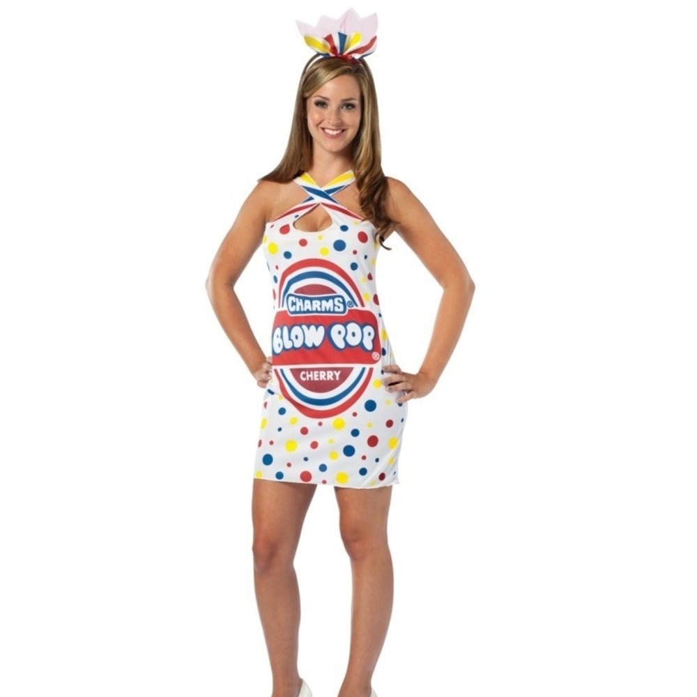 Rasta Imposta Charms Blowpop Mini Dress Womens Sexy Adult Halloween Costume OSFM
